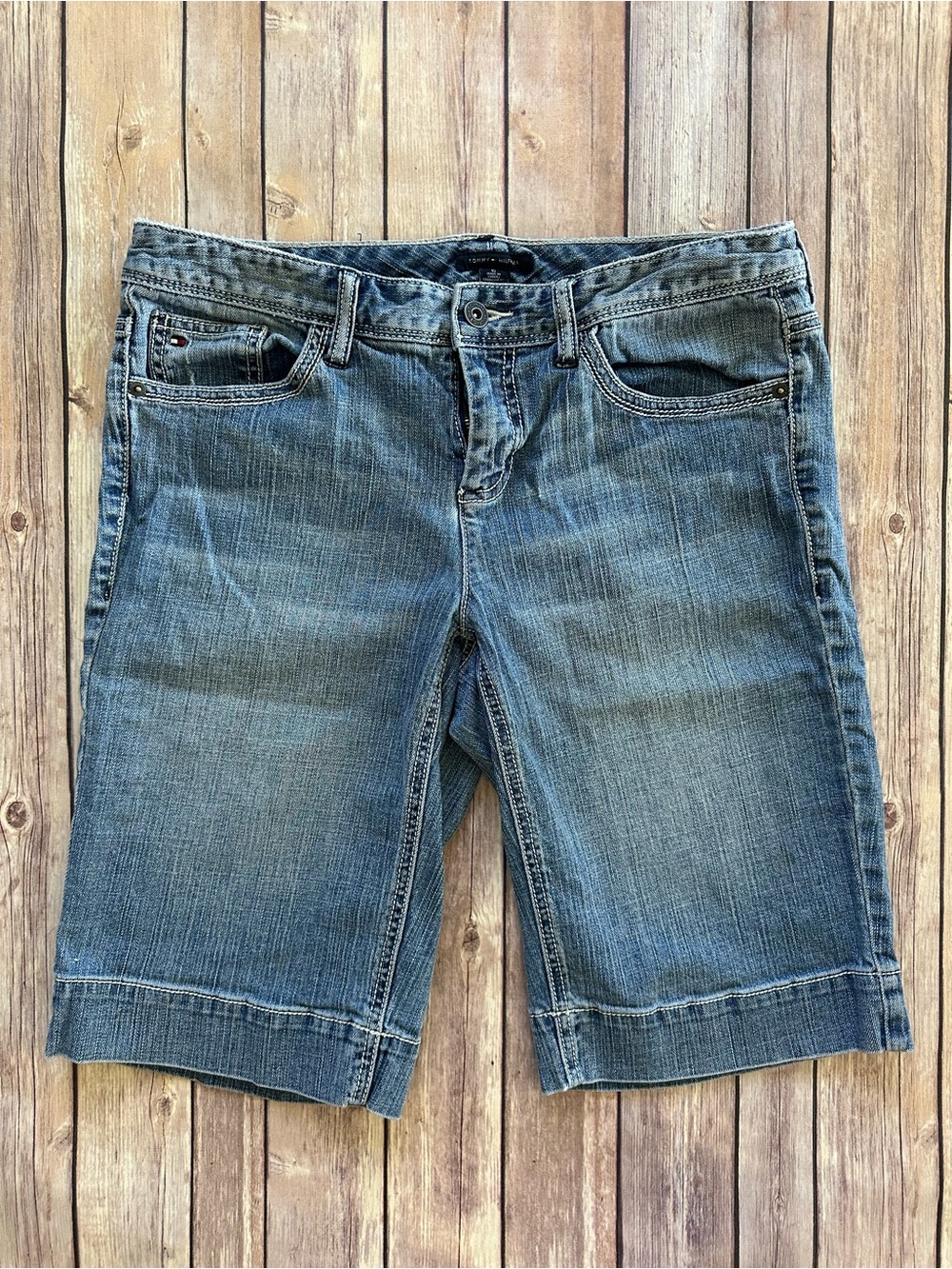 Vintage Tommy Hilfiger Blue Denim Women’s Jean Shorts/Jorts